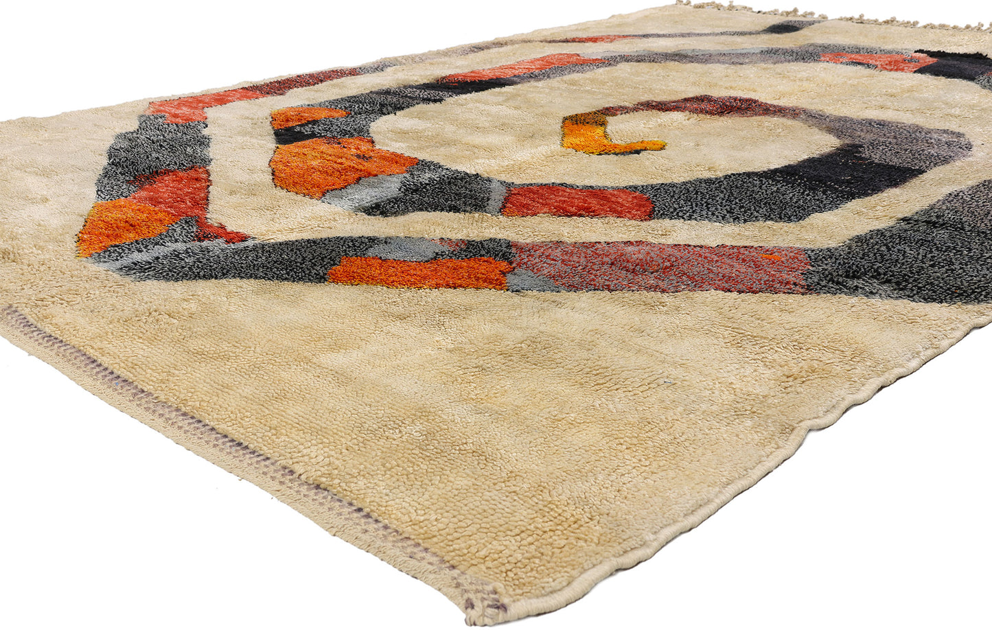 6 x 9 - Beige New Beni Mrirt Moroccan Rug - 21852