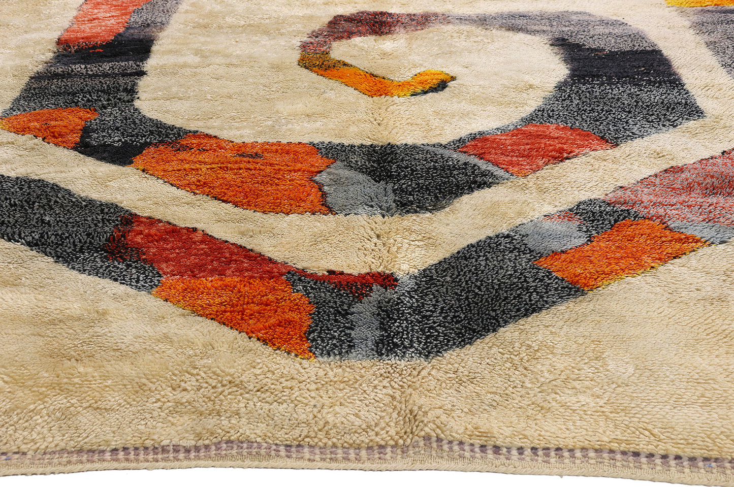 6 x 9 - Beige New Beni Mrirt Moroccan Rug - 21852