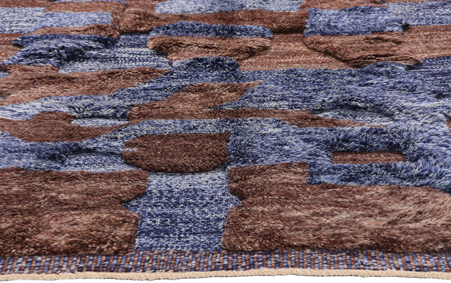 5 x 7 - Blue New Beni Mrirt Moroccan Rug - 21855