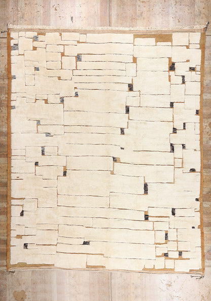 14 x 17 - Ivory New Beni Mrirt Moroccan Rug - 21857