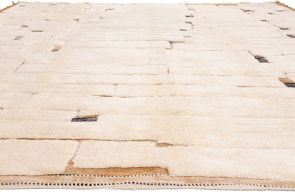 14 x 17 - Ivory New Beni Mrirt Moroccan Rug - 21857