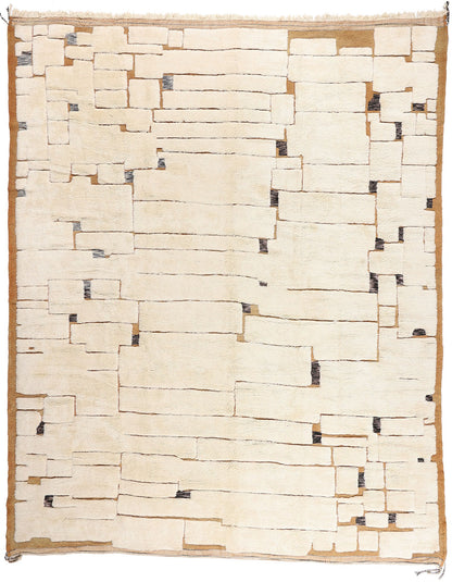 14 x 17 - Ivory New Beni Mrirt Moroccan Rug - 21857