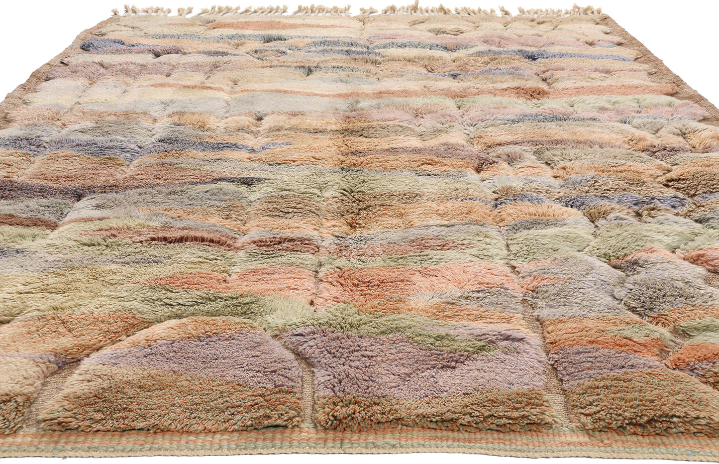 7 x 10 - Multicolor New Beni Mrirt Moroccan Rug - 21858