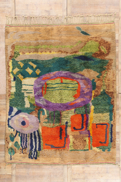 8 x 10 - Multicolor New Beni Mrirt Moroccan Rug - 21859