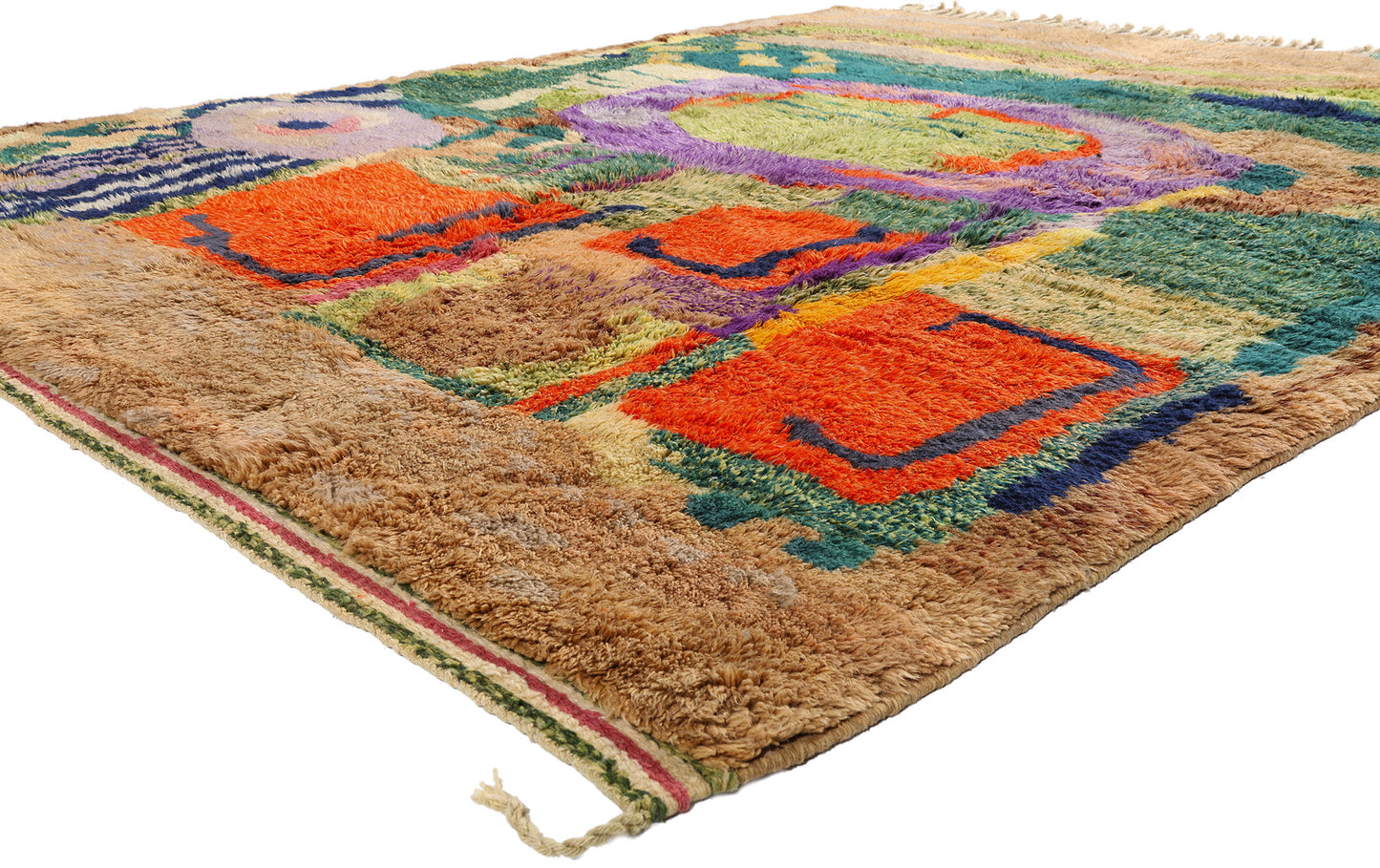8 x 10 - Multicolor New Beni Mrirt Moroccan Rug - 21859