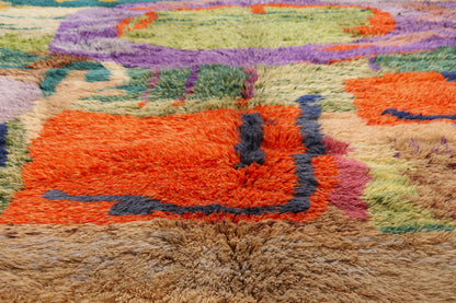8 x 10 - Multicolor New Beni Mrirt Moroccan Rug - 21859