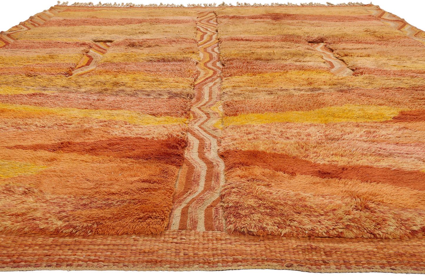 11 x 14 - Orange New Beni Mrirt Moroccan Rug - 21860