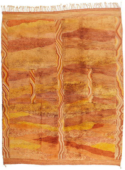 11 x 14 - Orange New Beni Mrirt Moroccan Rug - 21860