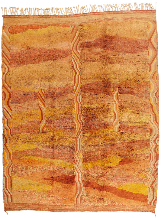 11 x 14 - Orange New Beni Mrirt Moroccan Rug - 21860