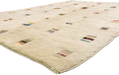 9 x 12 - Beige New Beni Mrirt Moroccan Rug - 21861