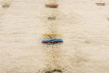 9 x 12 - Beige New Beni Mrirt Moroccan Rug - 21861