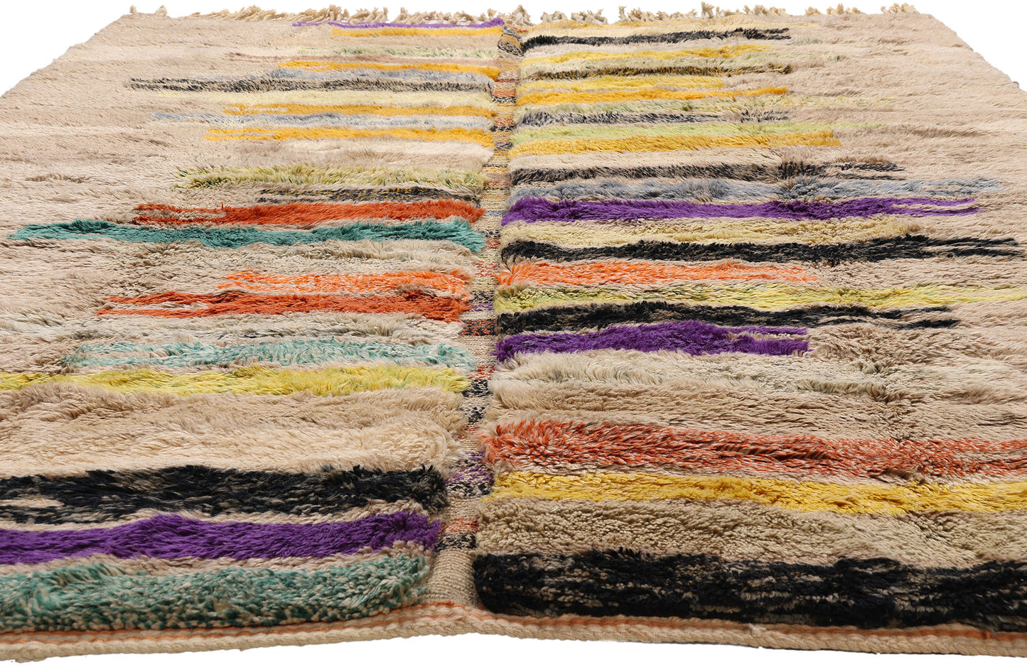 7 x 10 - Multicolor New Beni Mrirt Moroccan Rug - 21862