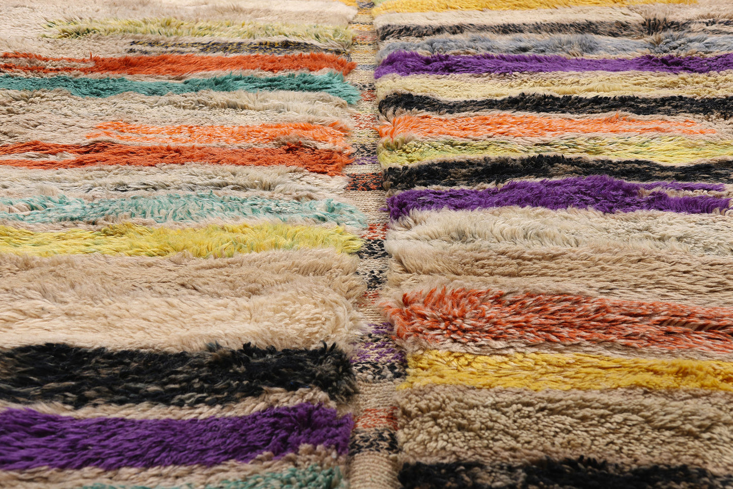 7 x 10 - Multicolor New Beni Mrirt Moroccan Rug - 21862