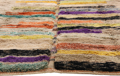 7 x 10 - Multicolor New Beni Mrirt Moroccan Rug - 21862