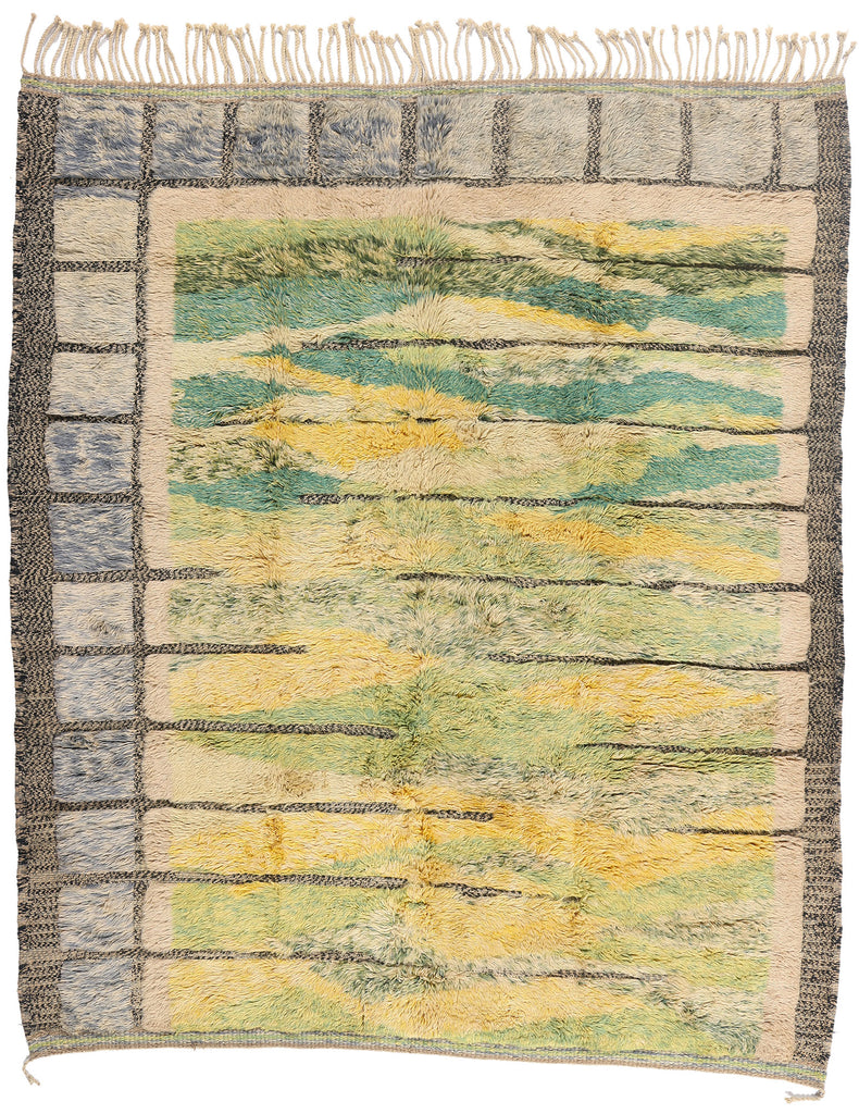 8 x 10 - Multicolor New Beni Mrirt Moroccan Rug - 21864