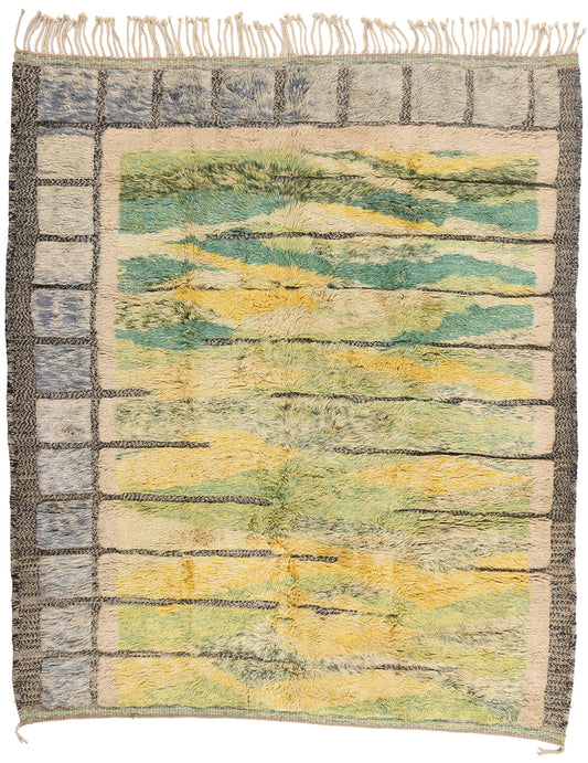 8 x 10 - Multicolor New Beni Mrirt Moroccan Rug - 21864