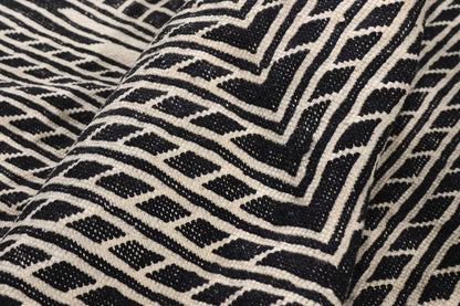 10 x 14 - Black New Zanafi Moroccan Rug - 21865