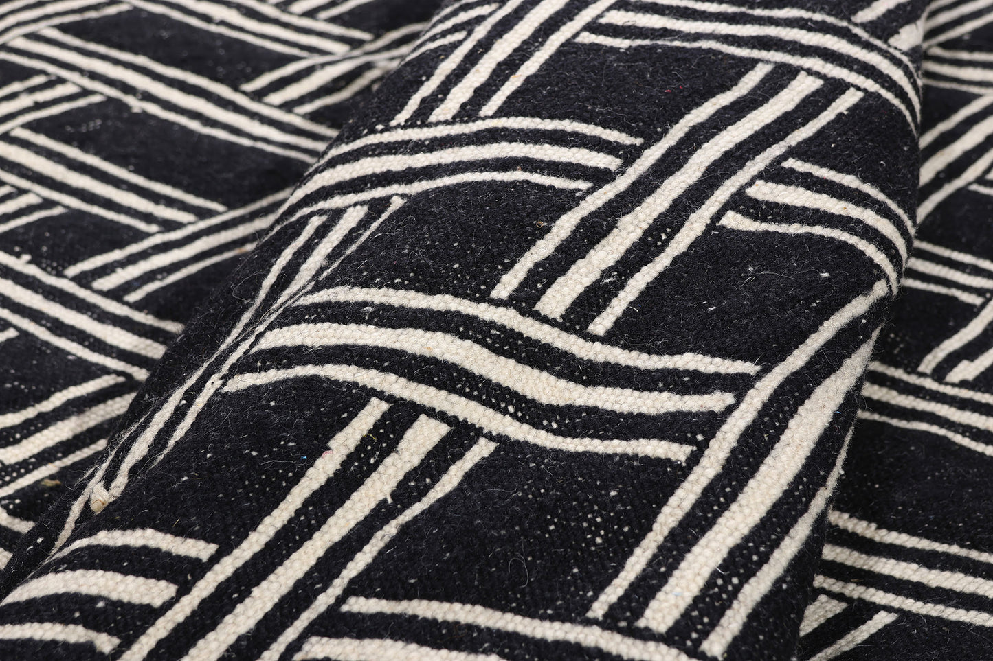 13 x 17 - Black New Zanafi Moroccan Rug - 21866