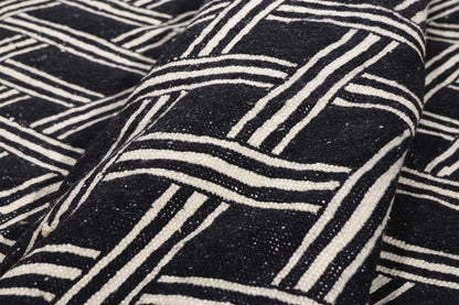 13 x 17 - Black New Zanafi Moroccan Rug - 21866