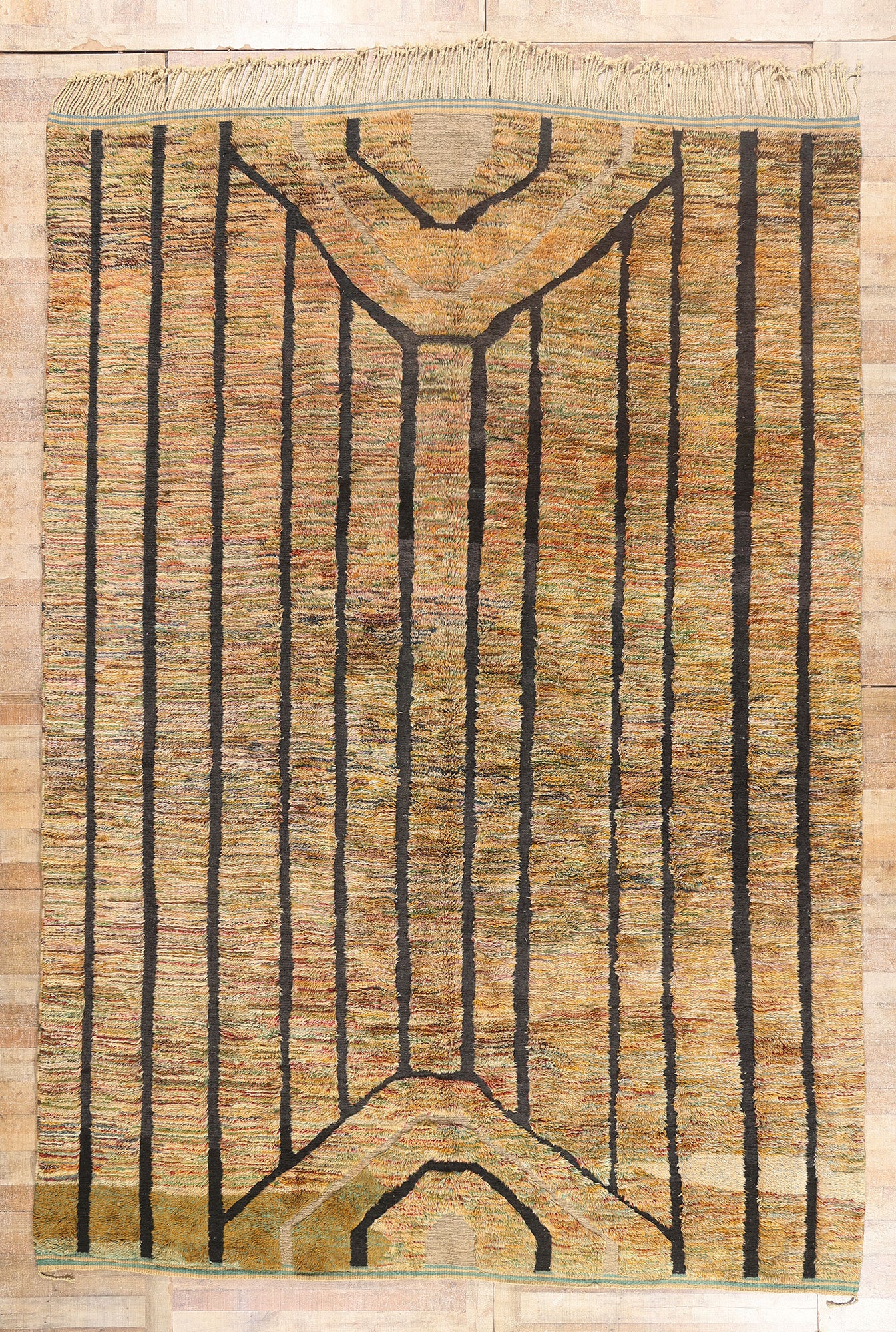 10 x 15 - Multicolor New Beni Mrirt Moroccan Rug - 21869