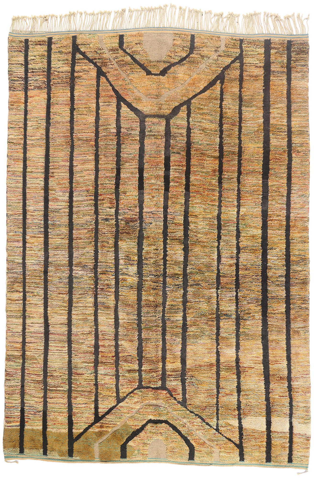 10 x 15 - Multicolor New Beni Mrirt Moroccan Rug - 21869