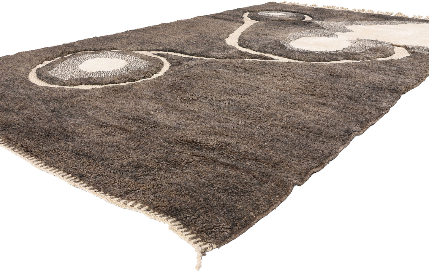 7 x 11 - Taupe New Beni Mrirt Moroccan Rug - 21870