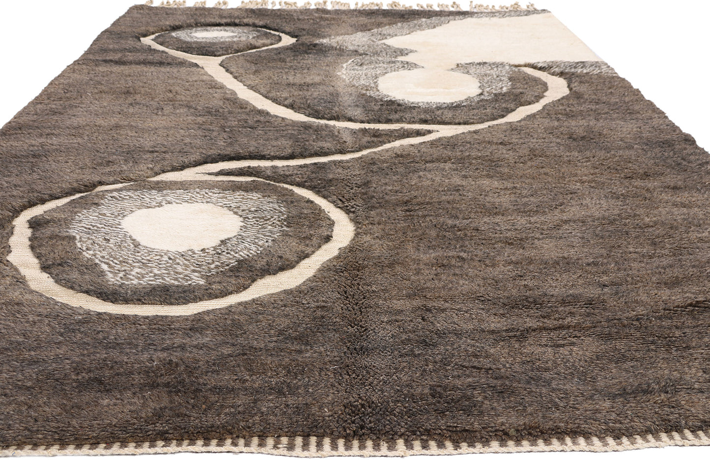 7 x 11 - Taupe New Beni Mrirt Moroccan Rug - 21870