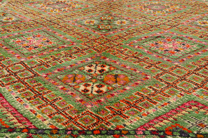 5 x 10 - Green Vintage Beni MGuild Moroccan Rug - 21872