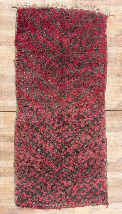 5 x 11 - Red Vintage Talsint Moroccan Rug - 21873