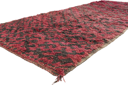 5 x 11 - Red Vintage Talsint Moroccan Rug - 21873