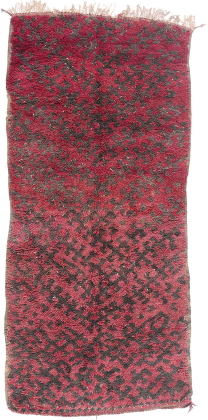 5 x 11 - Red Vintage Talsint Moroccan Rug - 21873