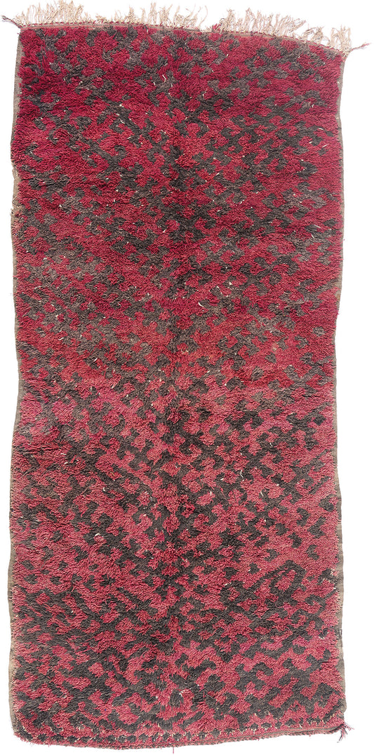 5 x 11 - Red Vintage Talsint Moroccan Rug - 21873