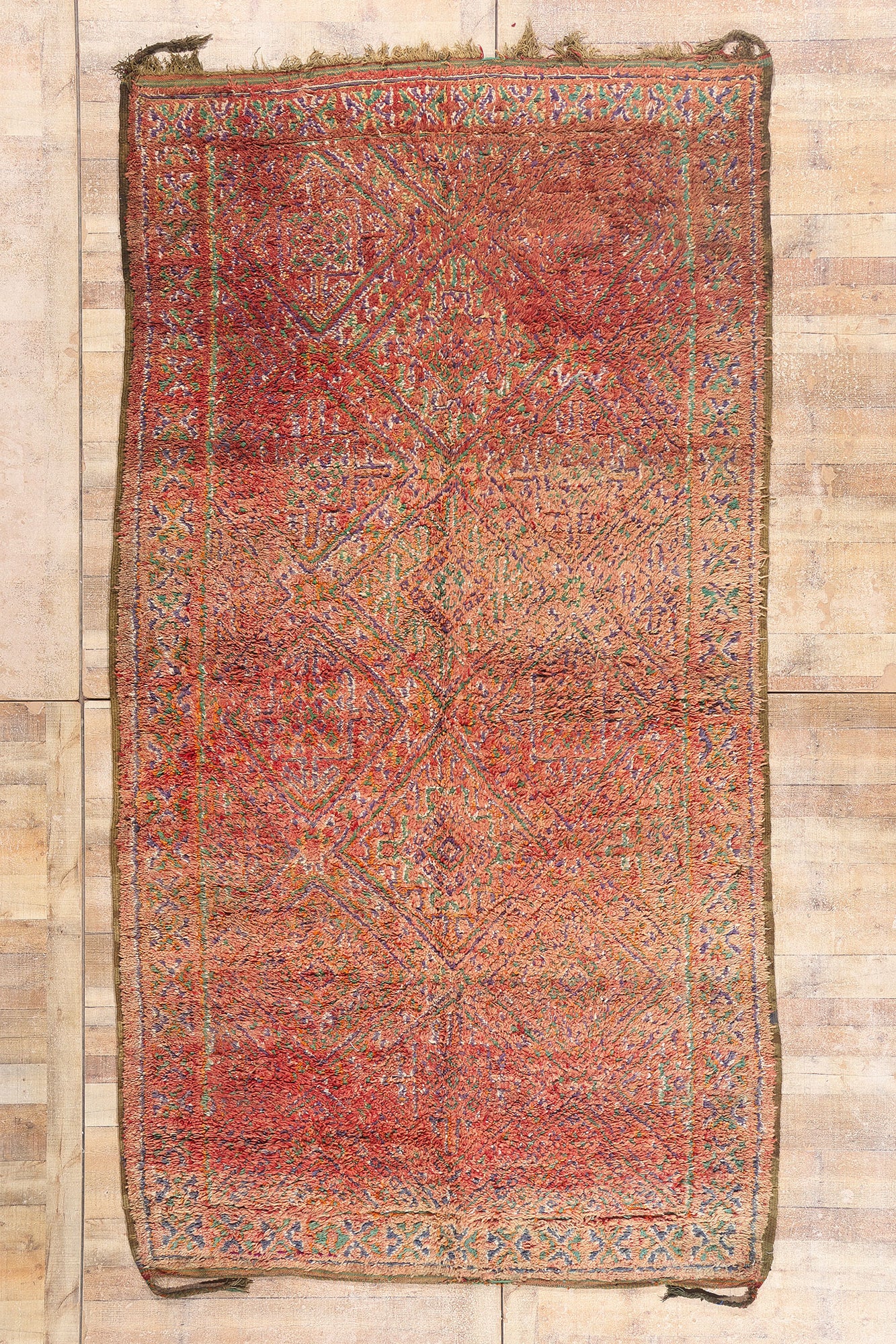 6 x 12 - Rust Vintage Beni MGuild Moroccan Rug - 21875