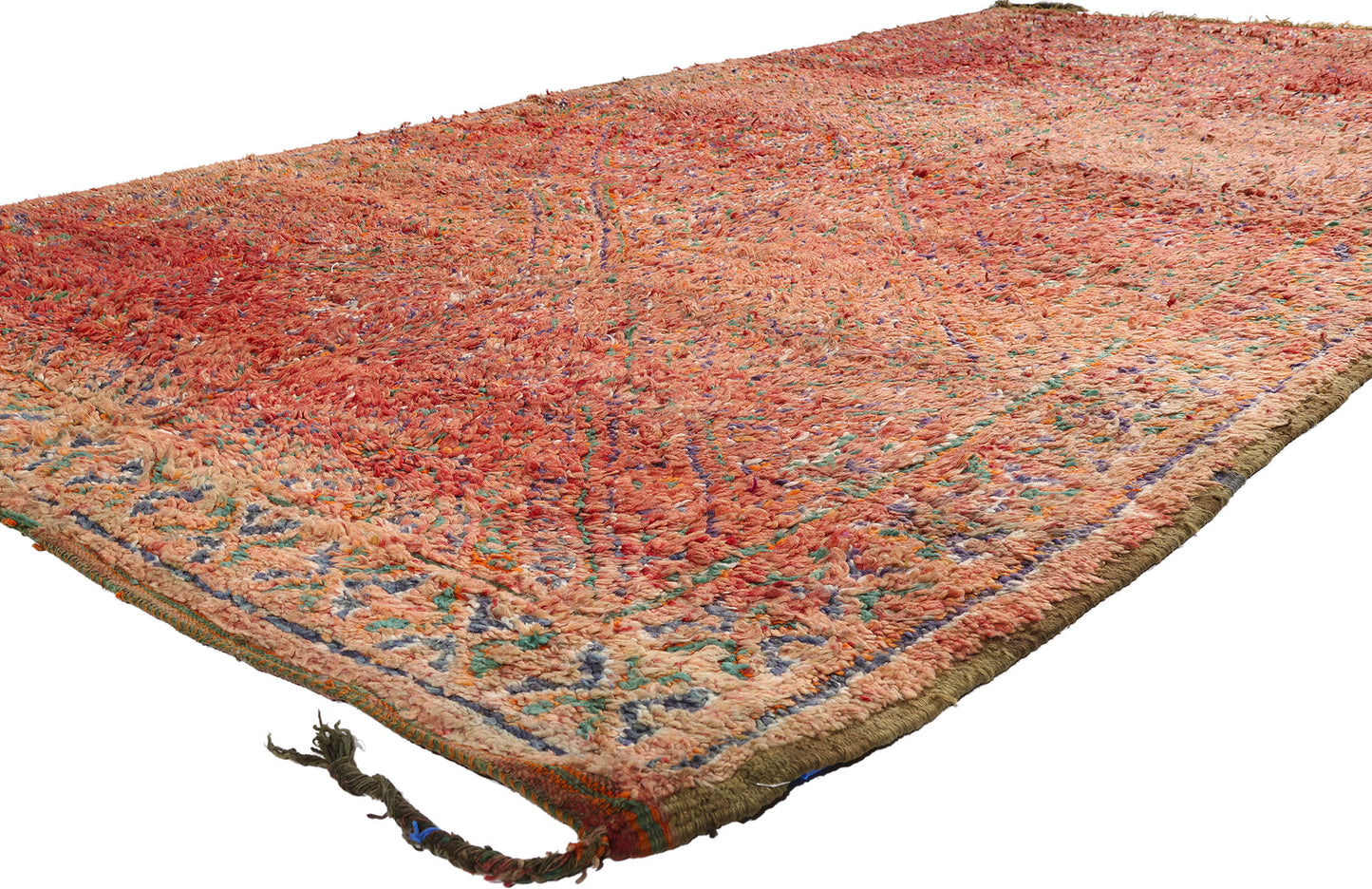 6 x 12 - Rust Vintage Beni MGuild Moroccan Rug - 21875