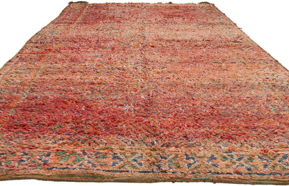 6 x 12 - Rust Vintage Beni MGuild Moroccan Rug - 21875