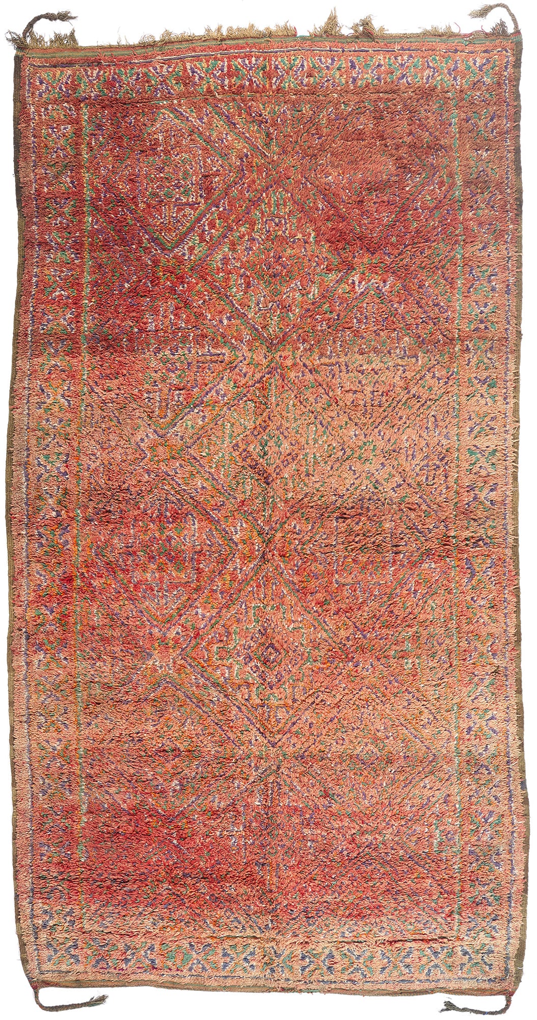 6 x 12 - Rust Vintage Beni MGuild Moroccan Rug - 21875