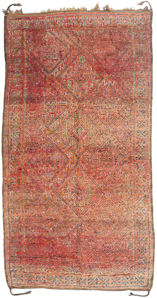 6 x 12 - Rust Vintage Beni MGuild Moroccan Rug - 21875