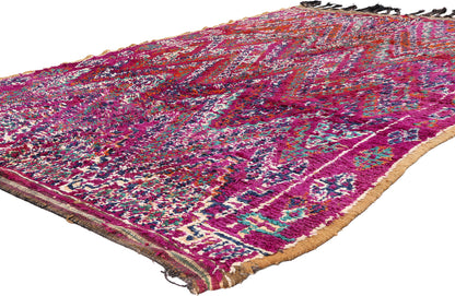 6 x 8 - Magenta Vintage Beni MGuild Moroccan Rug - 21876