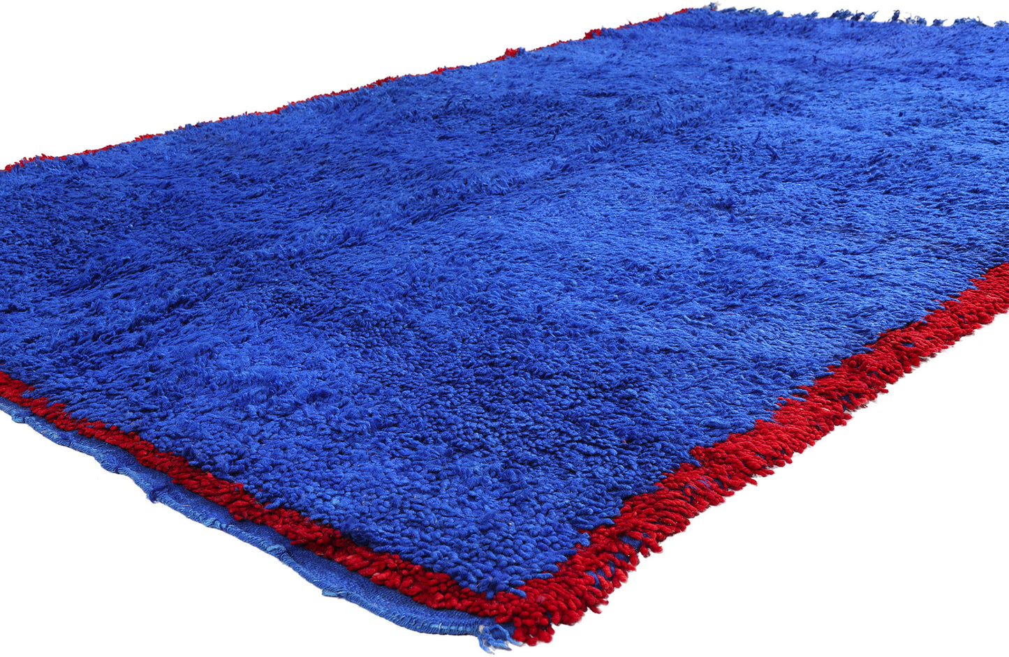 6 x 9 - Blue Vintage Beni Mrirt Moroccan Rug - 21877