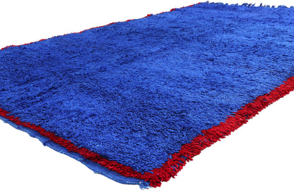 6 x 9 - Blue Vintage Beni Mrirt Moroccan Rug - 21877
