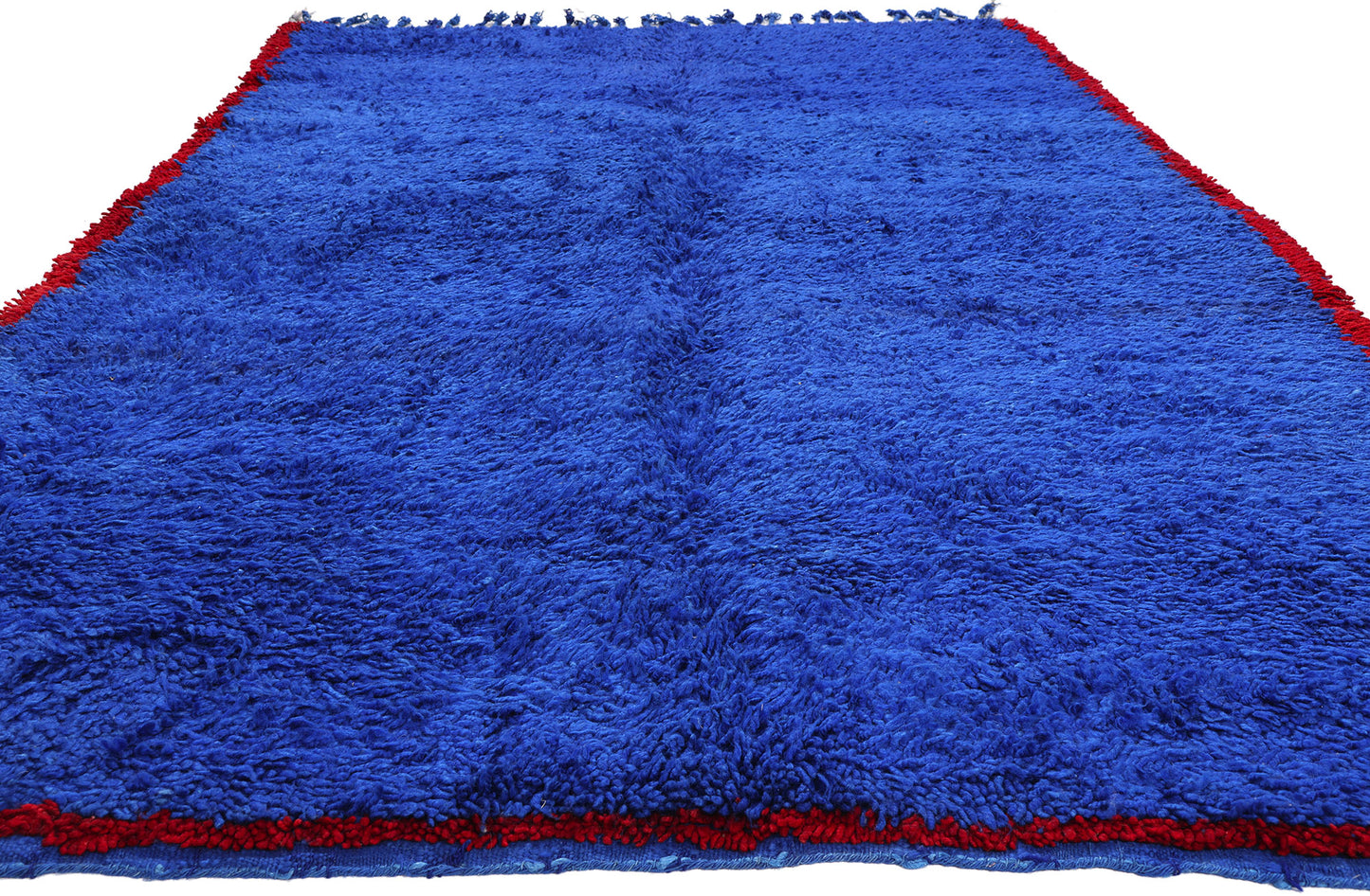 6 x 9 - Blue Vintage Beni Mrirt Moroccan Rug - 21877