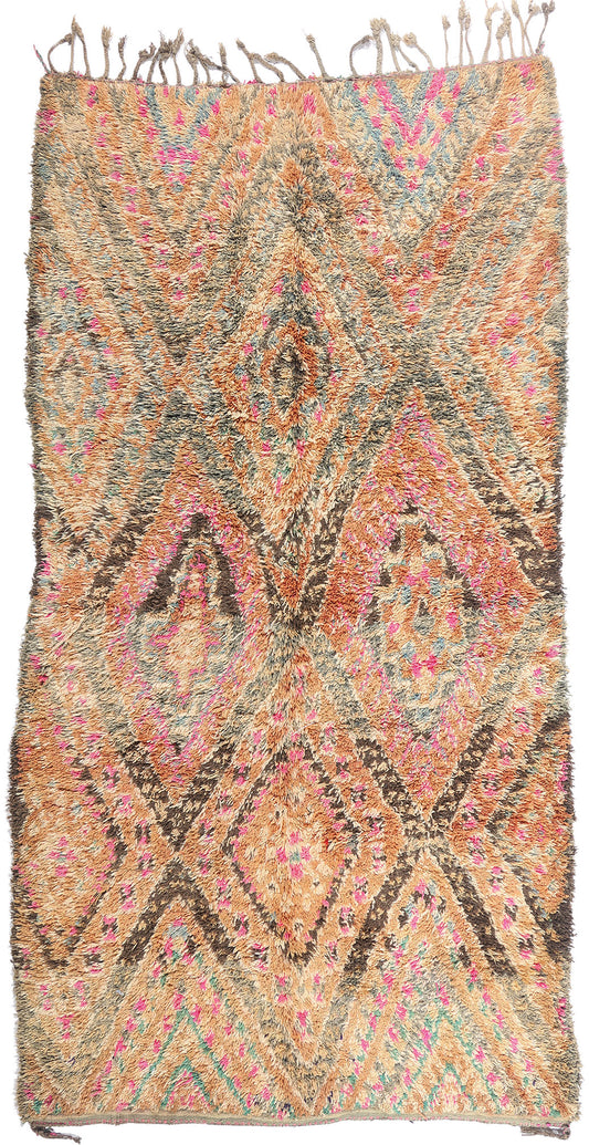 6 x 11 - Multicolor Vintage Beni MGuild Moroccan Rug - 21878