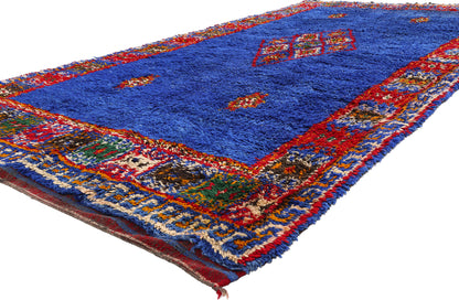 6 x 11 - Blue Vintage Beni MGuild Moroccan Rug - 21879