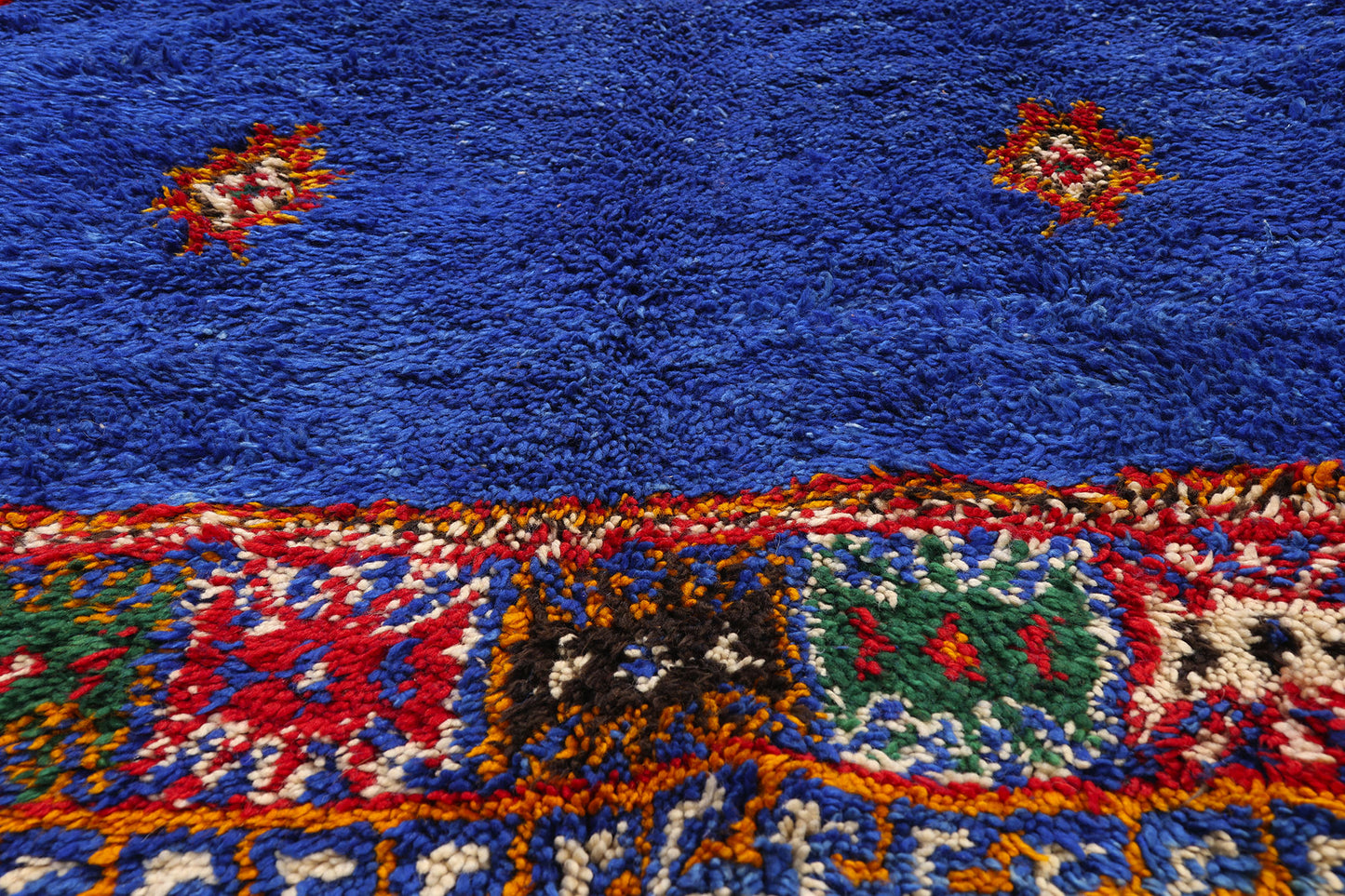 6 x 11 - Blue Vintage Beni MGuild Moroccan Rug - 21879