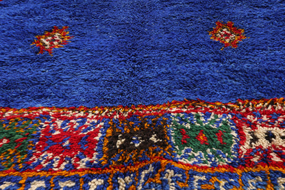 6 x 11 - Blue Vintage Beni MGuild Moroccan Rug - 21879