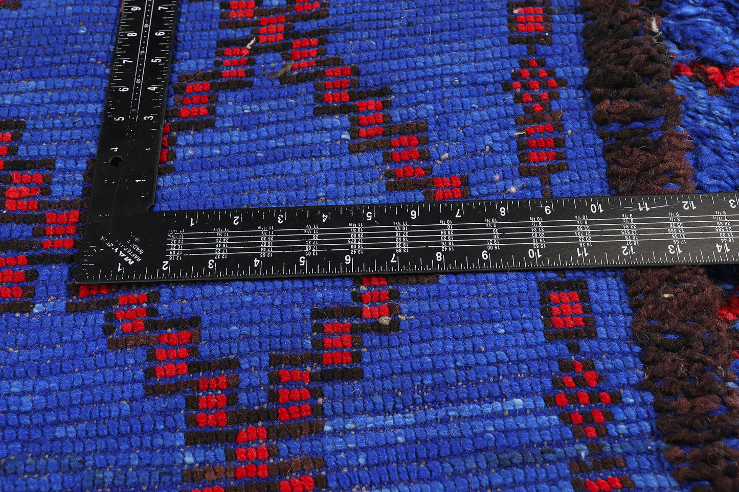 7 x 14 - Blue Vintage Beni MGuild Moroccan Rug - 21880