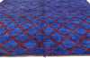 7 x 14 - Blue Vintage Beni MGuild Moroccan Rug - 21880