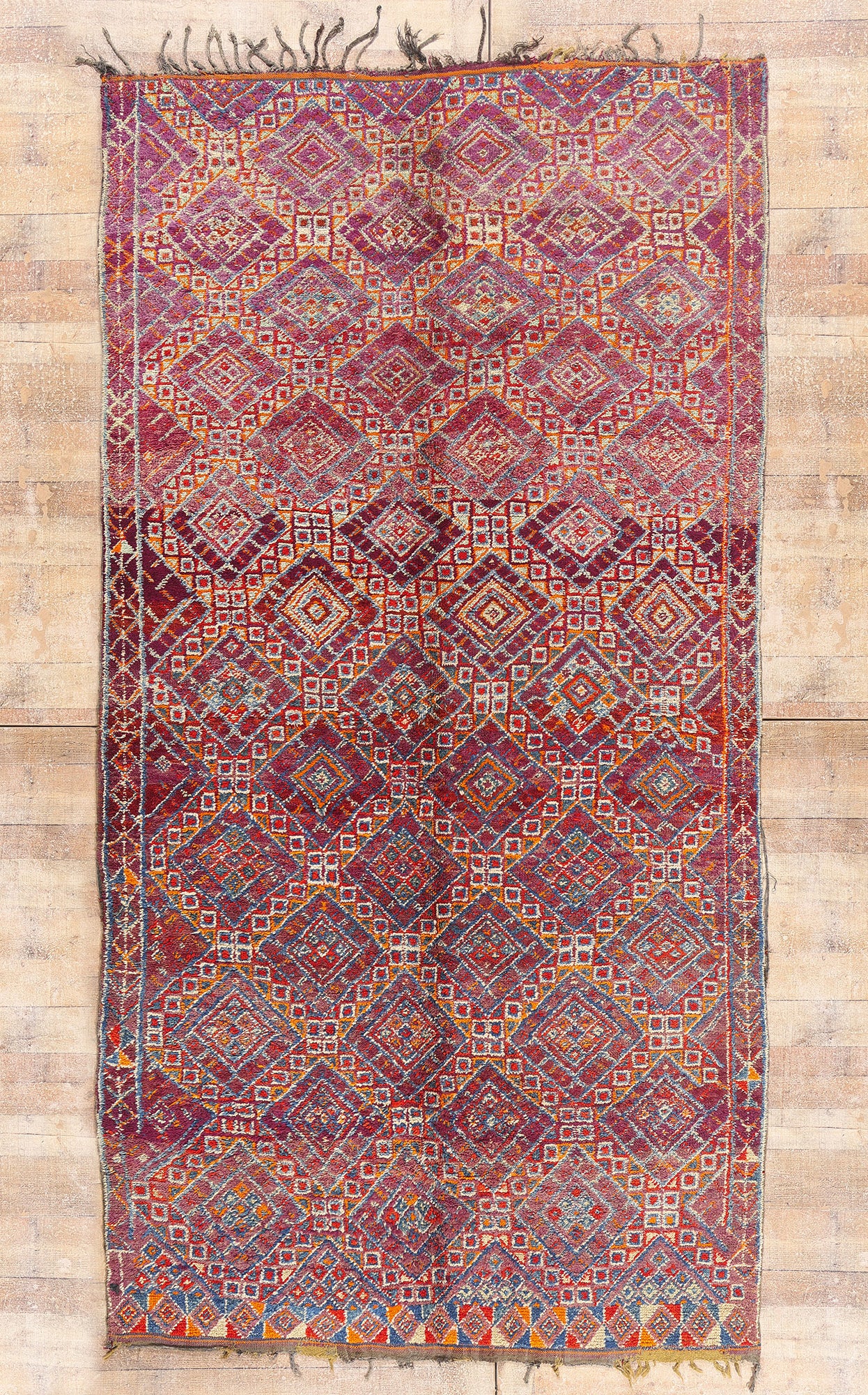6 x 11 - Purple Vintage Beni MGuild Moroccan Rug - 21881