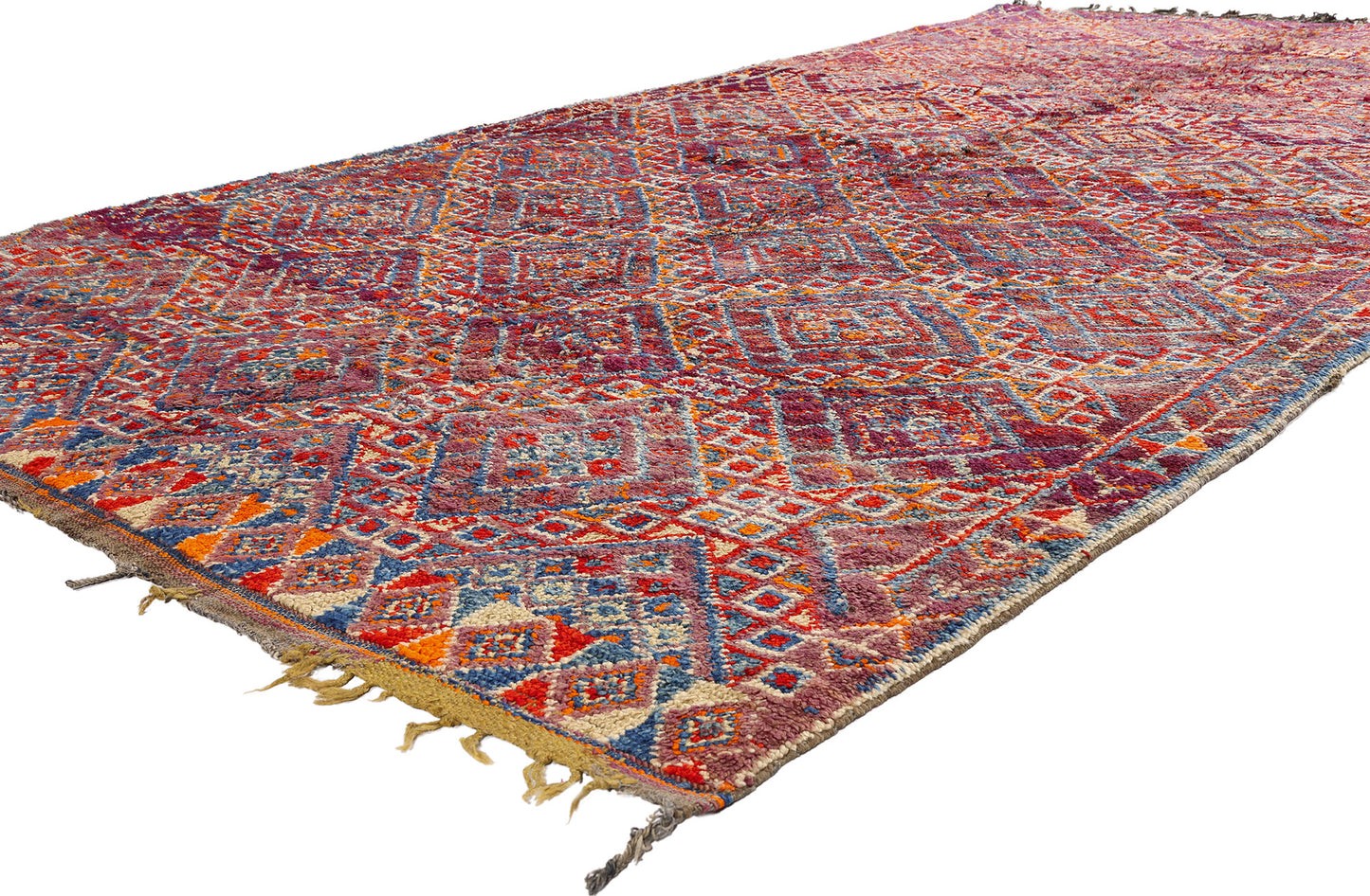 6 x 11 - Purple Vintage Beni MGuild Moroccan Rug - 21881