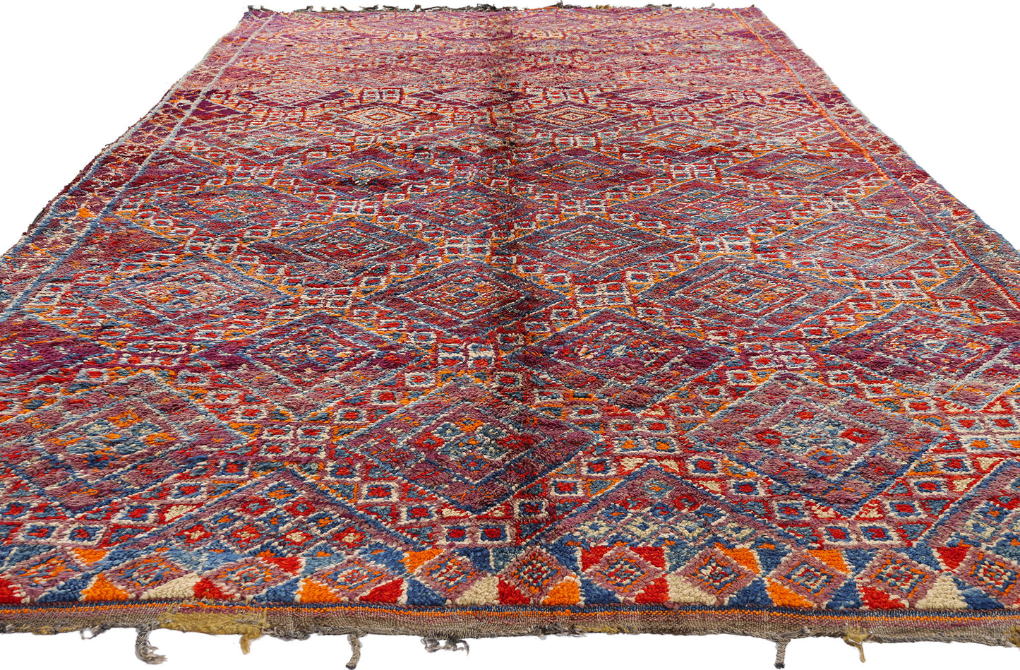 6 x 11 - Purple Vintage Beni MGuild Moroccan Rug - 21881